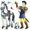 Party Central Club Pack of 24 Blue and Yellow Insta-Theme Prince Photo Props 5'